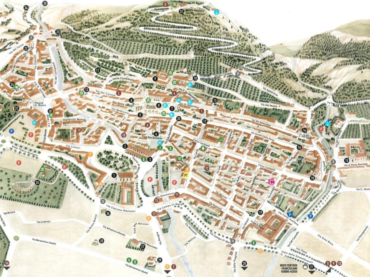 Casa Armanni - La Tua Casa Di Pietra Apartamento Gubbio Exterior foto